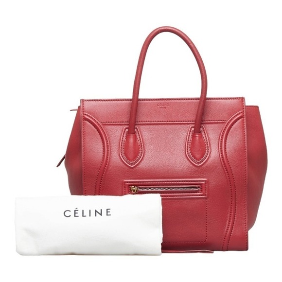 Authentic Celine Leather Luggage Tote Bag - Picture 13 of 14